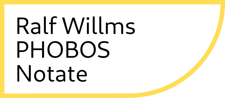 Ralf Willms: Phobos. Notate