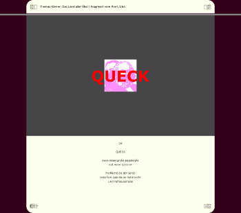 Fragment vom Wort / Queck